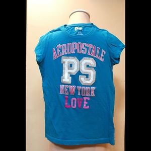 PS Aeropostale Girls T-shirt Turquoise sz 10